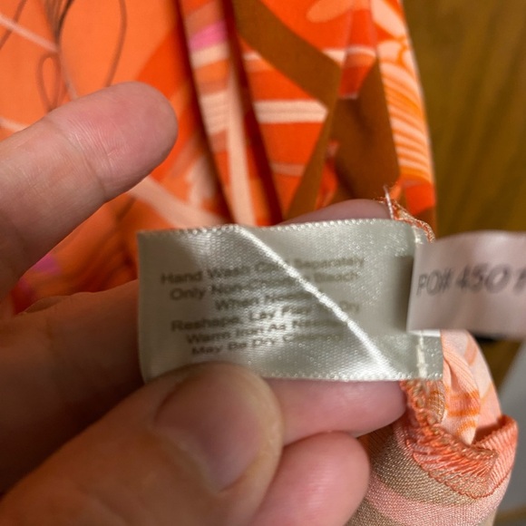 Boston Proper Women's Orange Dress - Sz 0 EUC - Picture 3 of 7